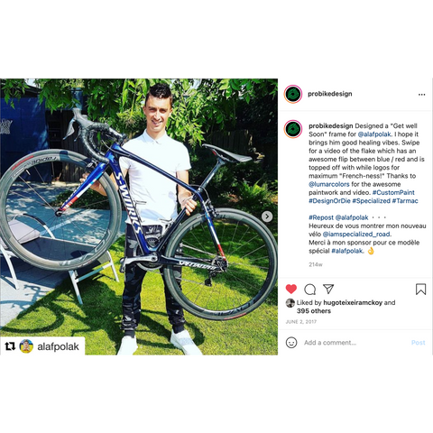 Julian Alaphilippe's Specialized S-Works Tarmac Team Road Bike - Custom Paint