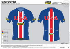Giordana Vero Forma Lyte Jersey ( Team USA ) - PRE ORDER