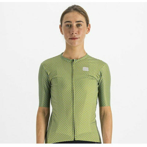 Sportful Women's Checkmate Full Zip Short Sleeve Road Cycling Jersey