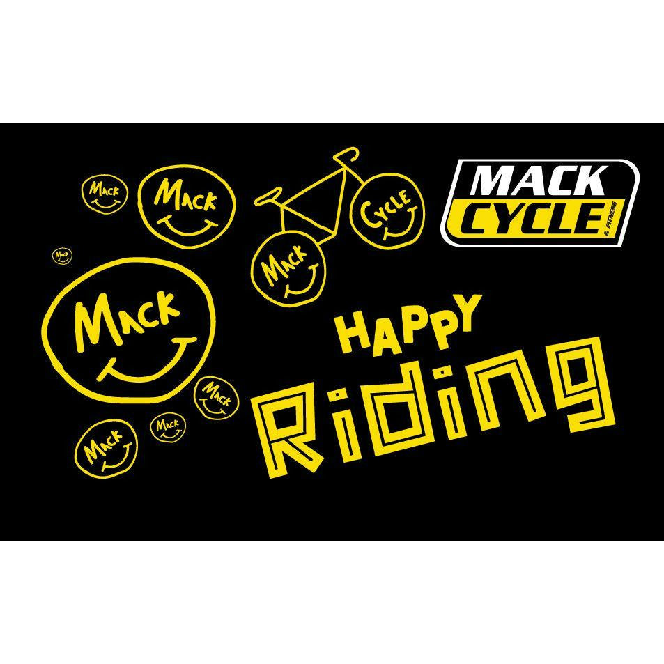 Happy Riding black and yellow Mack Cycle Gift Card