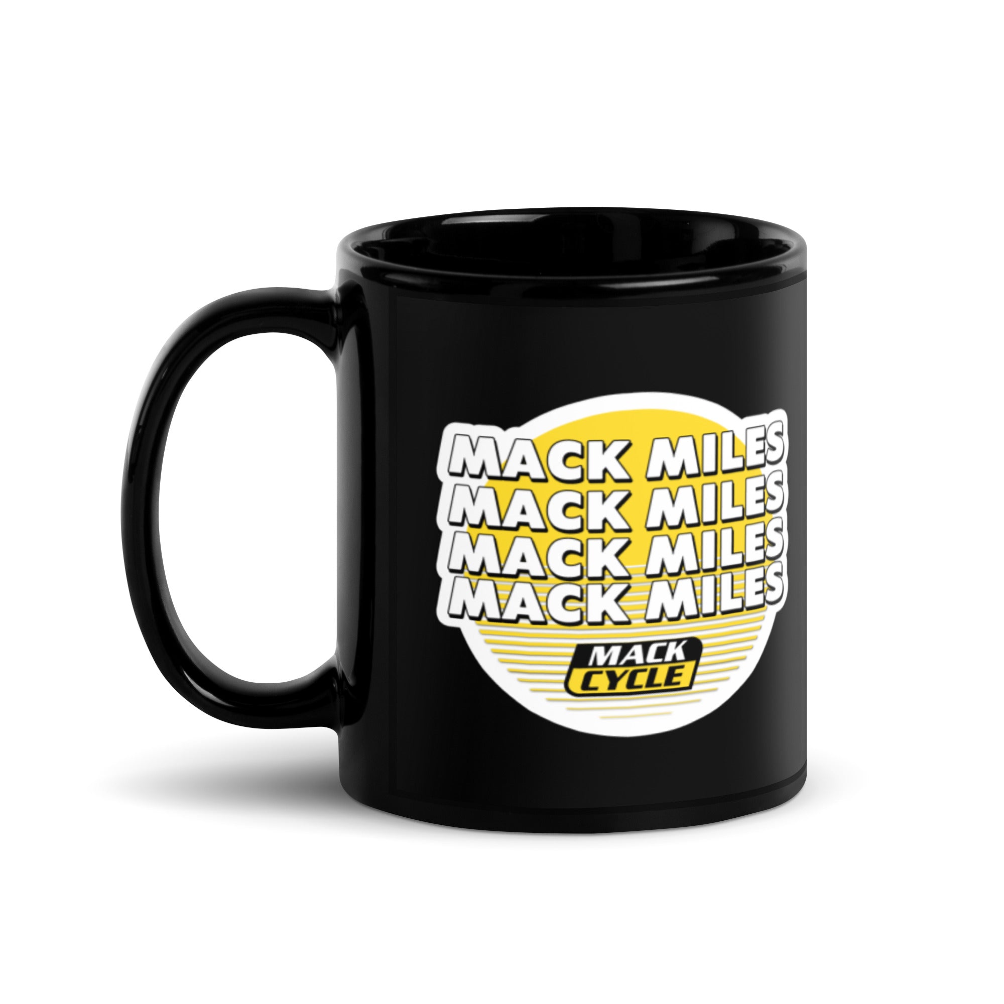 Mack Miles Black Glossy Mug