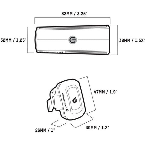 Blackburn Dayblazer 400 Front Light + Click USB Rear Light Combo Set