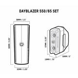 Blackburn Dayblazer 550 Front + Dayblazer 65 Rear Bike Light Set