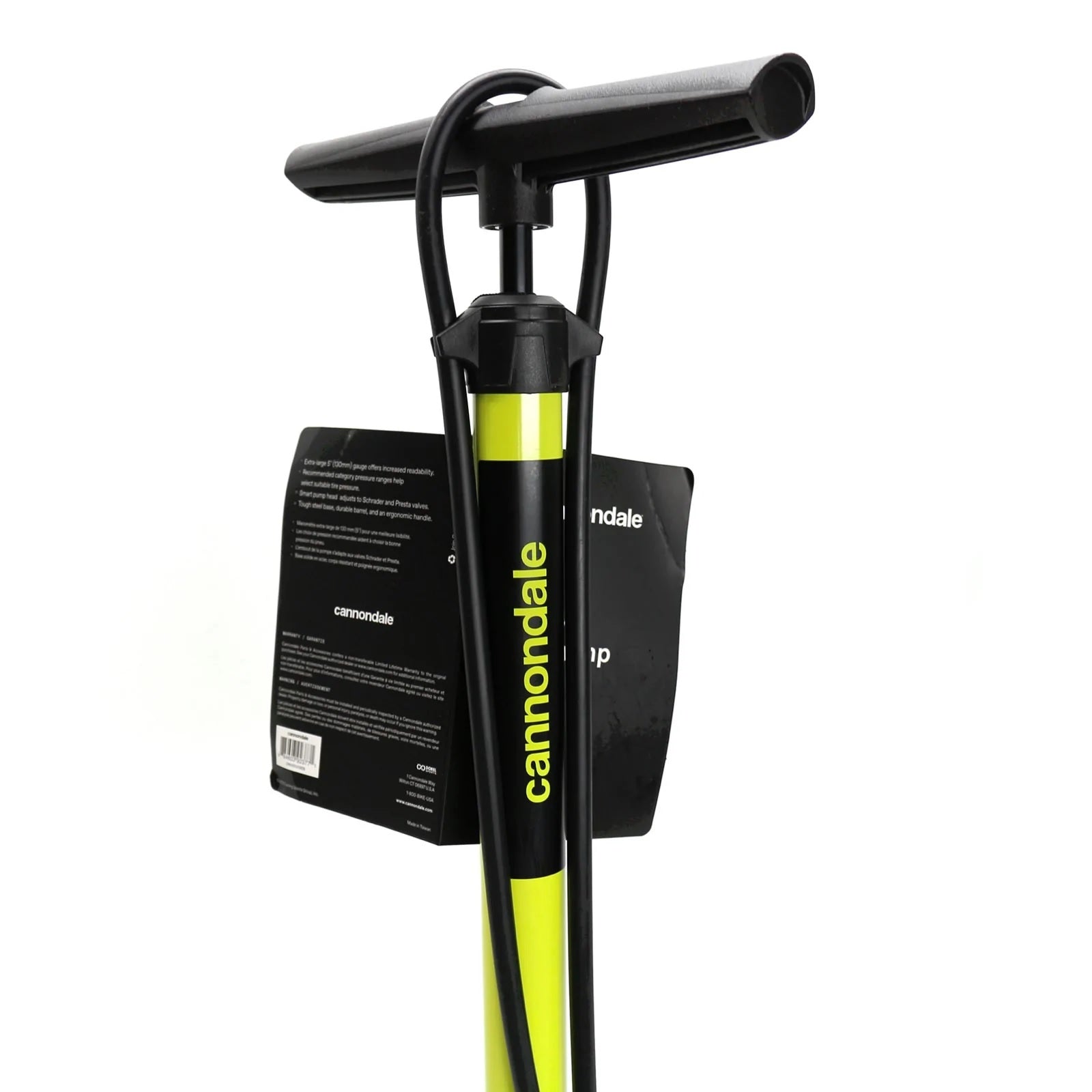 Canondale Essential Bicycle Floor Pump - Yellow