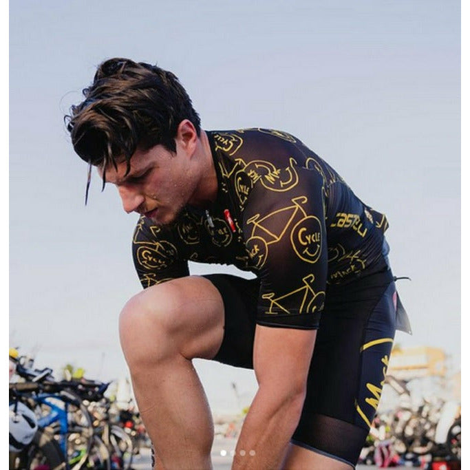 Men's Castelli Mack Cycle Free Sanremo Tri Suit - Happy Riding Collection