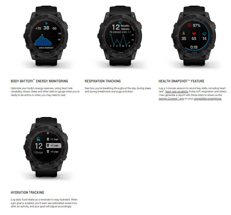 fenix 7X Sapphire Solar Multisport GPS Watch