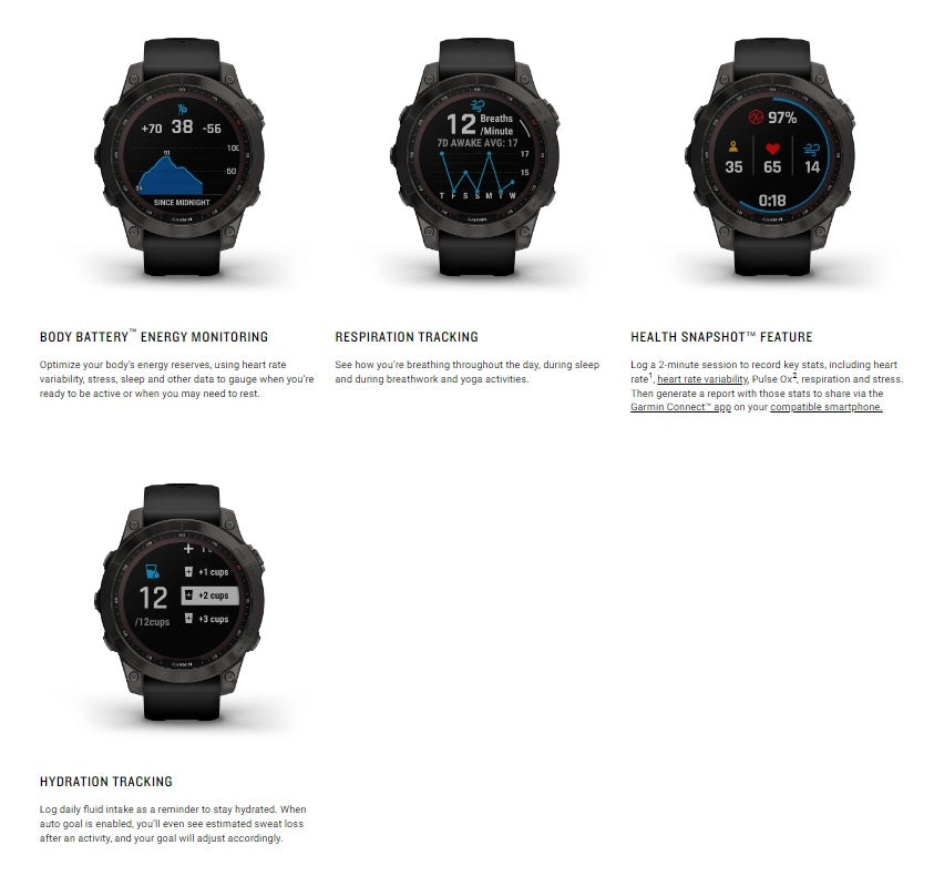 Garmin Fēnix 7 Sapphire Solar multisport GPS Watch