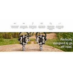 Garmin Rally™ XC200 Dual-Sensing Power Metal Shimano SPD Cycling Pedals
