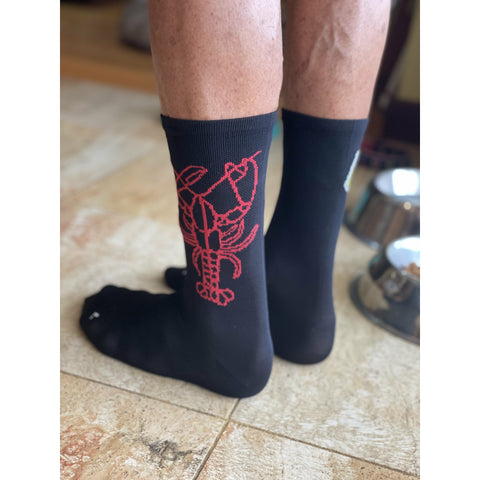 6" "I'll have the lobster" Bottom Feeter Cycling Socks with Compression
