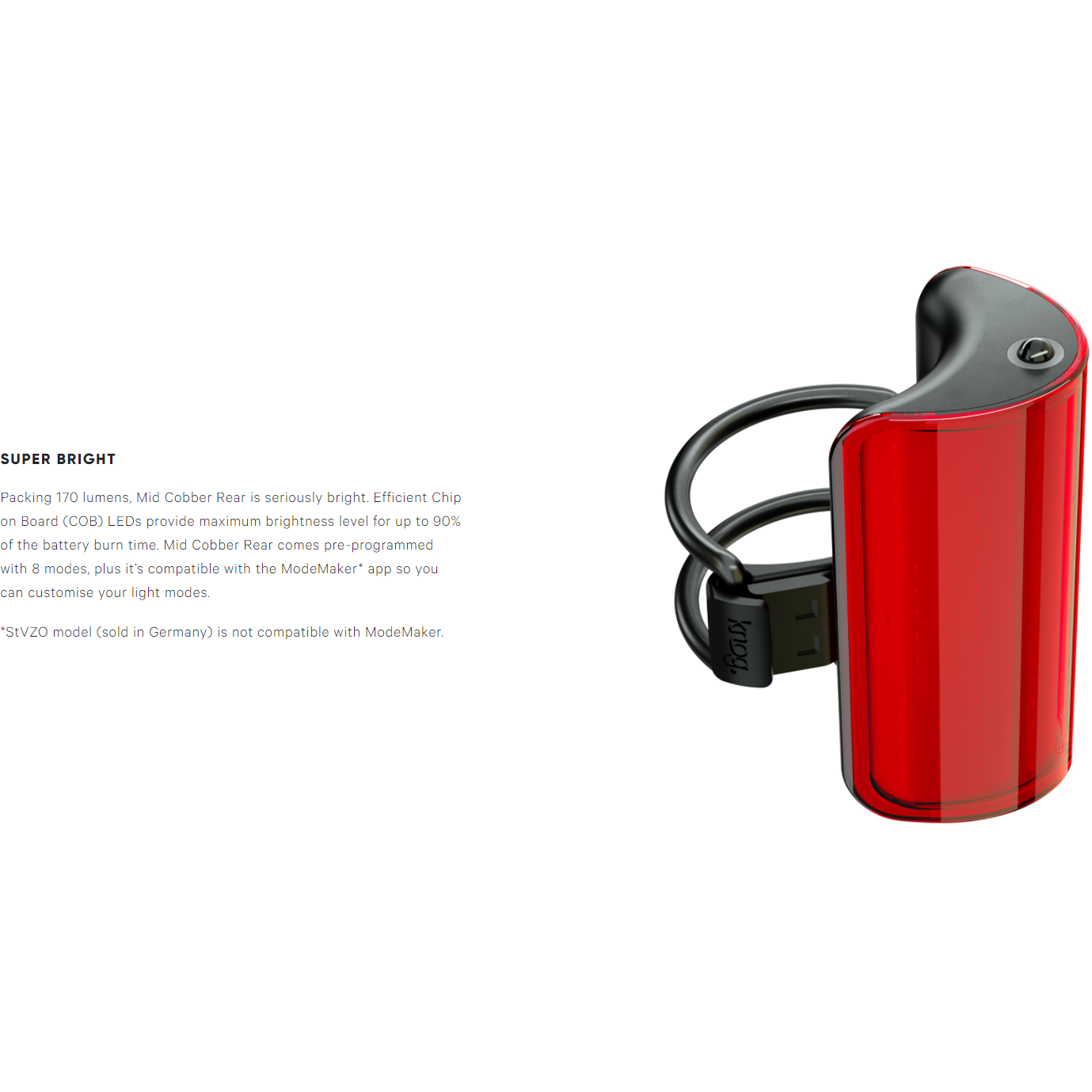Knog Big Cobber Rear Light - Black – Cambria Bike