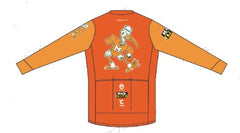 Mack Cycle x Team Hurricanes Neon Orange - Women's Long Sleeve Cycling Jersey