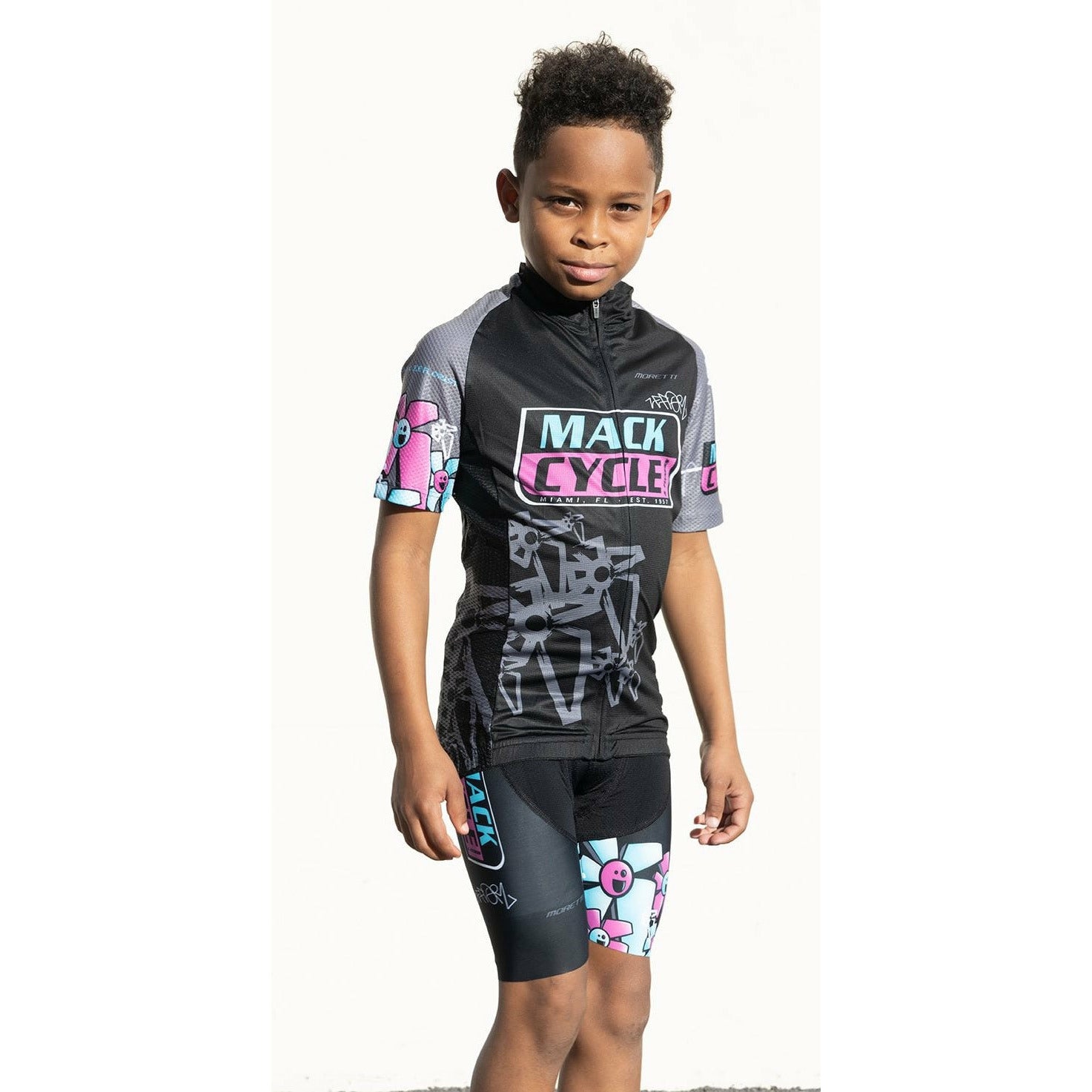 Mack Cycle x ZeFlorist - Kid's Cycling Shorts